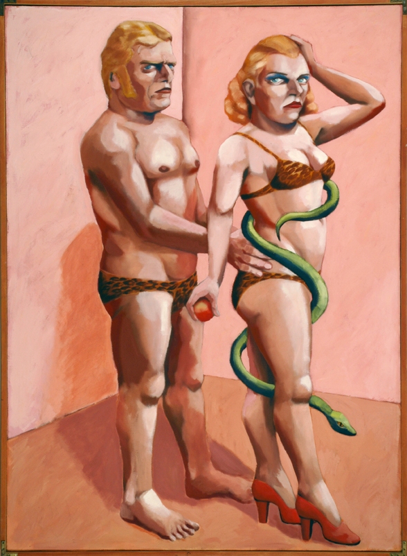 Hermann Albert, Adam und Eva I, 1974, Tempera auf Leinwand, 190 x 150 cm_web